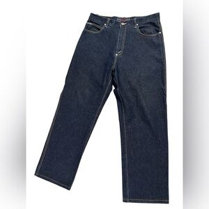 Vintage Y2K Phat Farm Baggy Wide Leg Jeans Dark Blue Like New